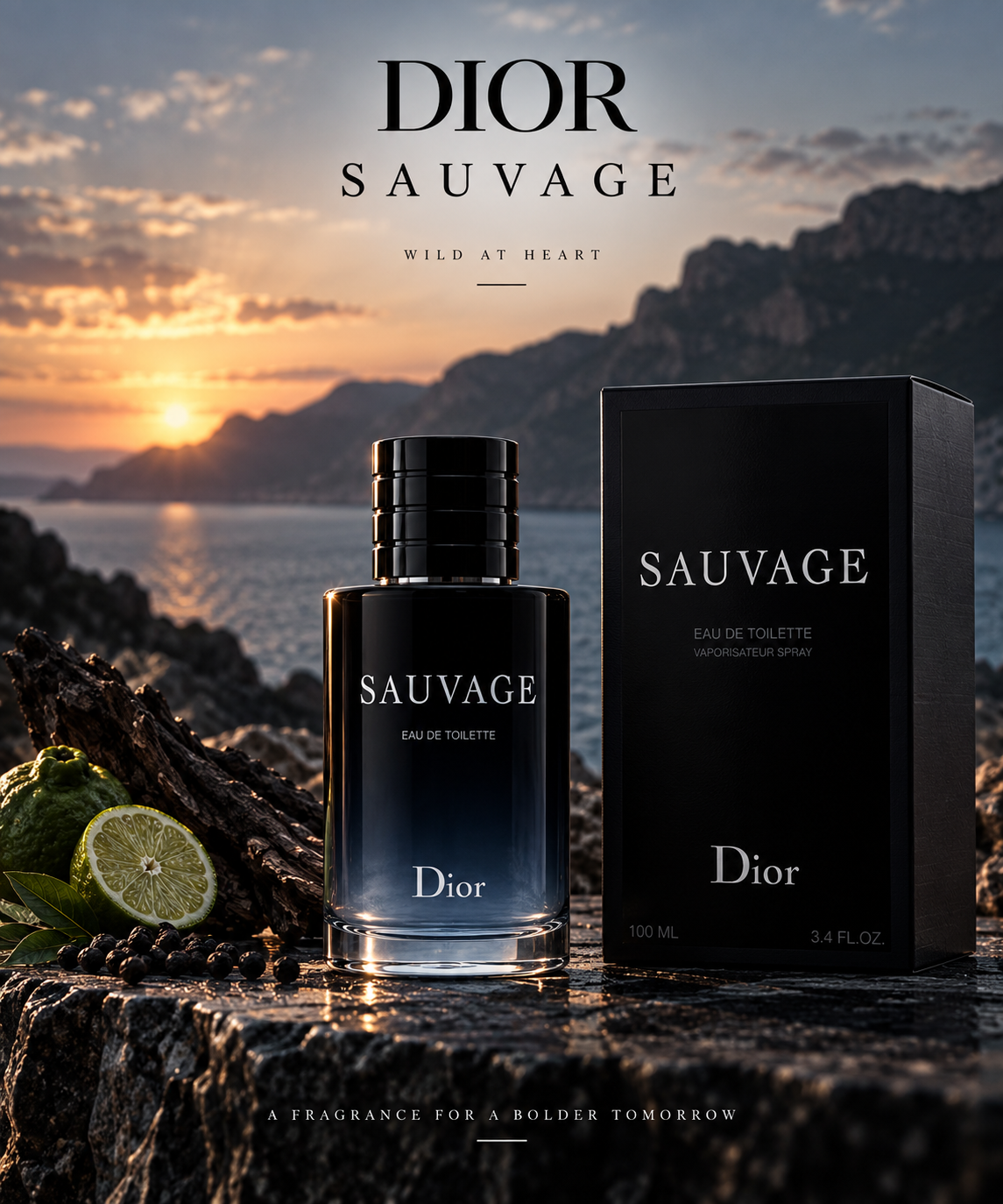 Dior Sauvage Eau de Toilette full-scale cinematic product image