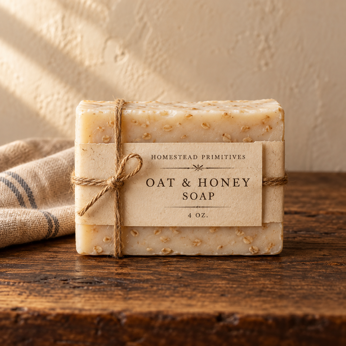 Oat & Honey Soap Bar — AI-generated sample image