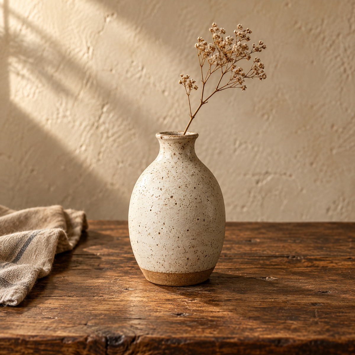Heirloom Stoneware Bud Vase — AI-generated sample image